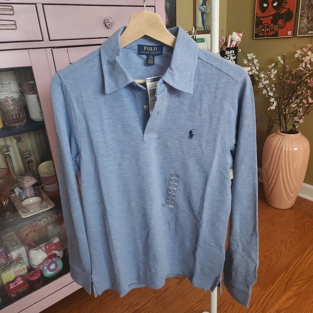 Boys' long-sleeve Polo shirt